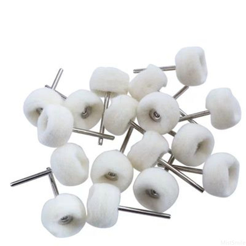 10Pcs Mini grinding sanding head abrasive disc felt 3mm/2.35mm Shank buffing wheels metal Polish Brush Drill Rotary Tool Accessories