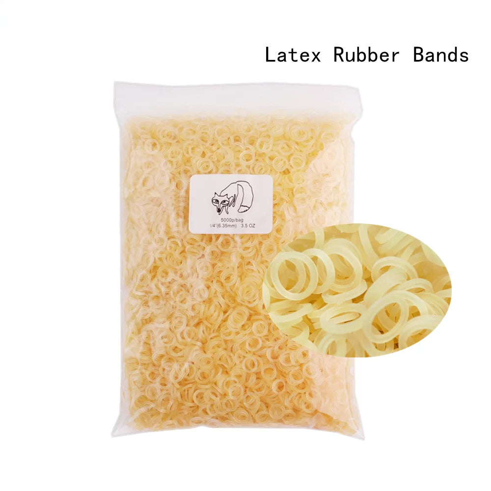 5000PCS Dental Orthodontic Elastic Rubber Bands Latex Teeth Braces Ortho Tool Dentist Ligature Ring 2.5 3.5 4.5 5 6.5OZ Force