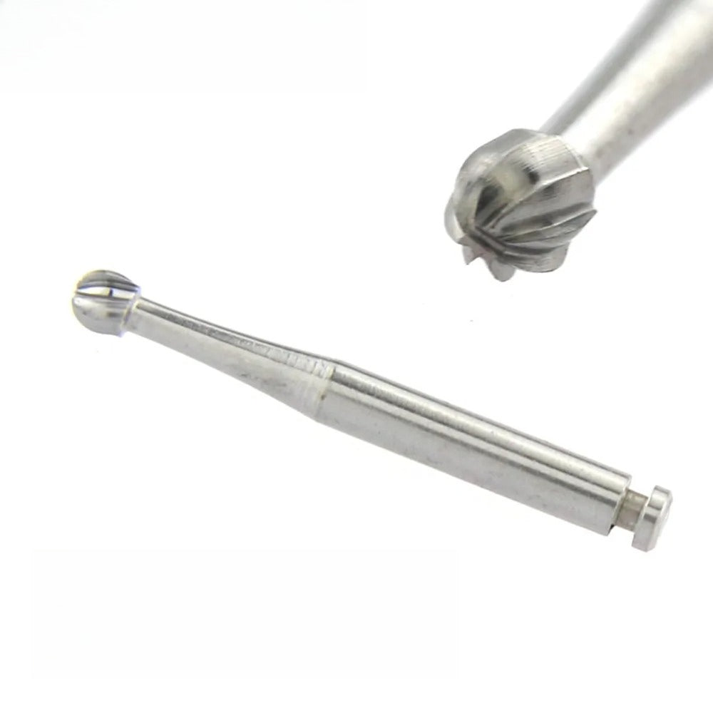 5PCS Dental Tungsten Carbide Burs RA For Slow Low Speed Contra Angle Handpiece Round Drill Bits Dentist Lab Polishing Cutter Bur