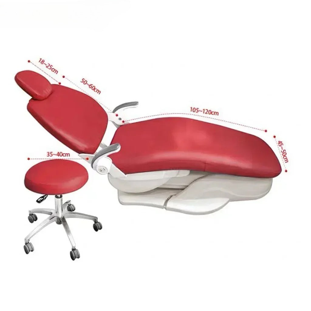 4Pcs/Set  Dental PU Leather Unit Dental Chair Seat Cover Chair Cover Elastic Waterproof Thicken Protective Case Protector