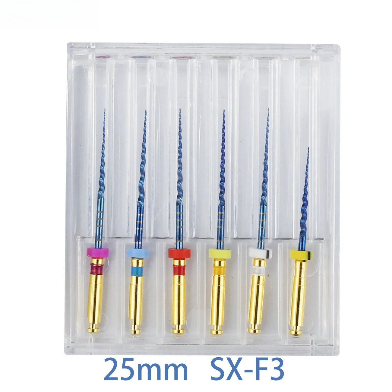 Dental SX-F3 Blue Files Nitinol Rotary Universal Engine Endodontic Anti-Fatigue Constant Needle Dentistry Root Canal Material
