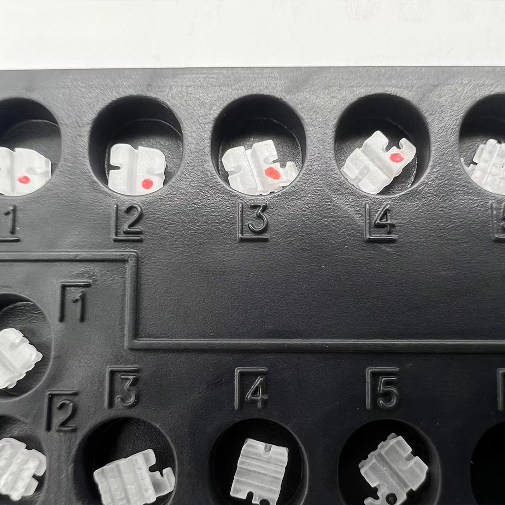 Orthodontic Ceramic Brackets Flexible MBT Roth Mini Standard 022 018 Ortho Metal Brackets 345 with Hooks