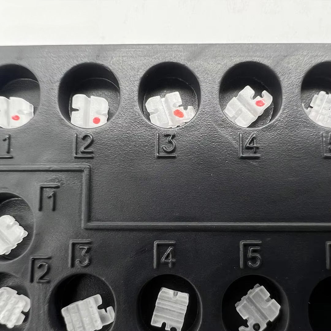 Orthodontic Ceramic Brackets Flexible MBT Roth Mini Standard 022 018 Ortho Metal Brackets 345 with Hooks