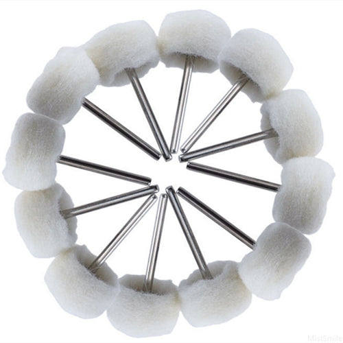 10Pcs Mini grinding sanding head abrasive disc felt 3mm/2.35mm Shank buffing wheels metal Polish Brush Drill Rotary Tool Accessories