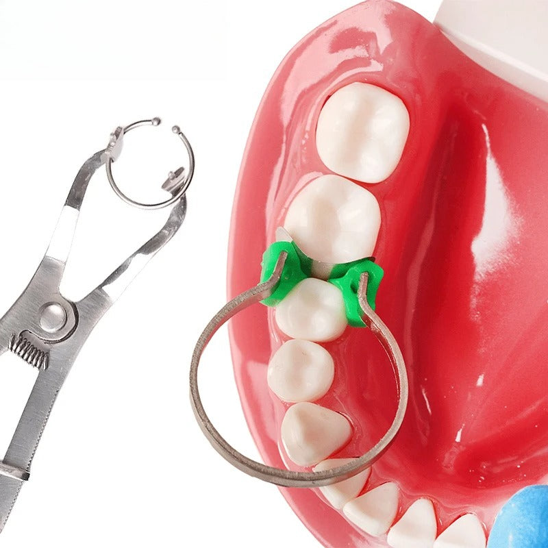 Dental Matrix Sectional Contoured Matrices Band Ring Kit Metal Clamp Clip Silicone Wedges Dentistry Matrix Materials Accessories