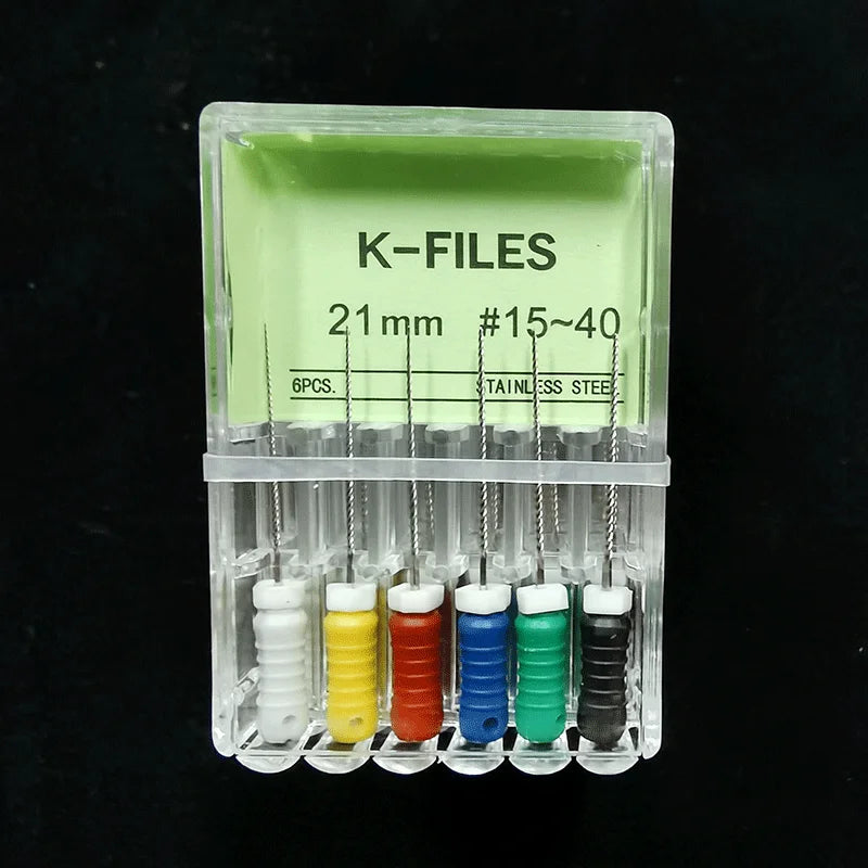 Dental Tools Root Cannal Endo K File 21mm 25mm 31mm Stainless Steel Endodontic Instruments Dentist Dentistry Odontologia