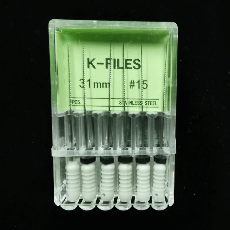 Dental Tools Root Cannal Endo K File 21mm 25mm 31mm Stainless Steel Endodontic Instruments Dentist Dentistry Odontologia