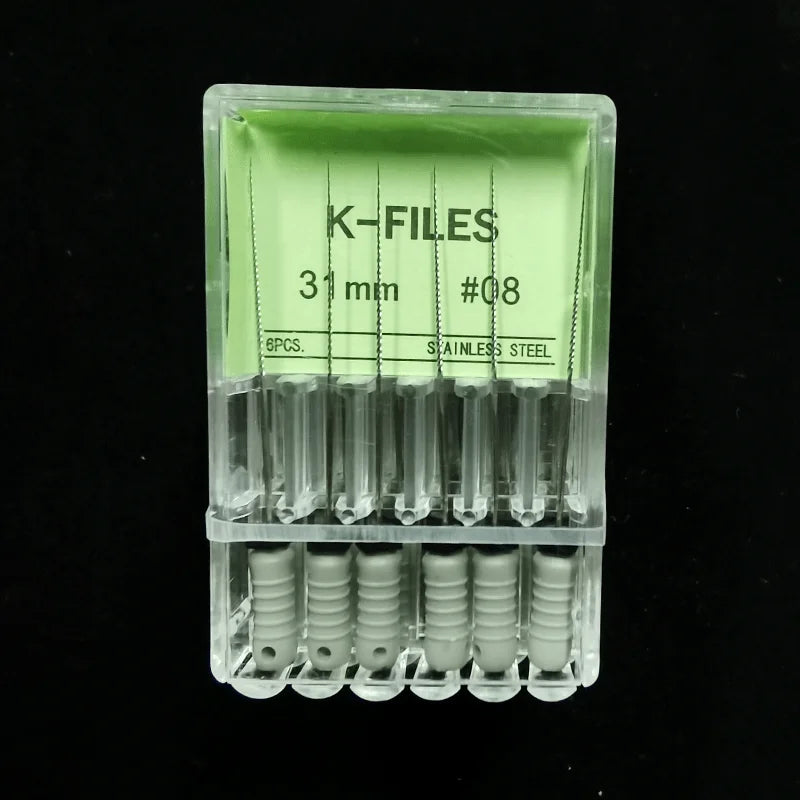 Dental Tools Root Cannal Endo K File 21mm 25mm 31mm Stainless Steel Endodontic Instruments Dentist Dentistry Odontologia