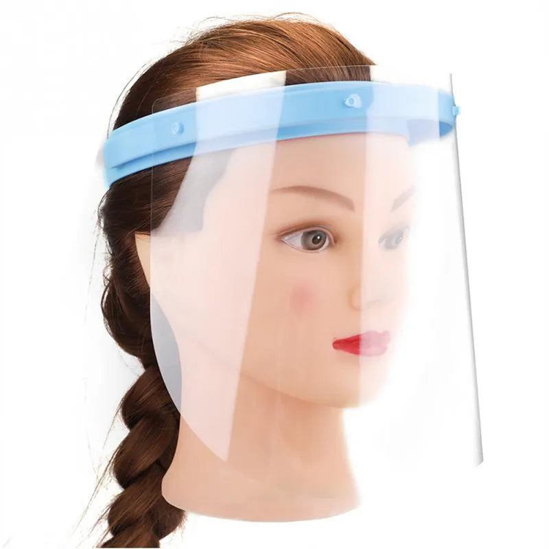 Dental Protective Face Dental Face Shield with 10pcs Detachable Face Shield Anti-Fog Dustproof Replacement Covers Dentist Tools