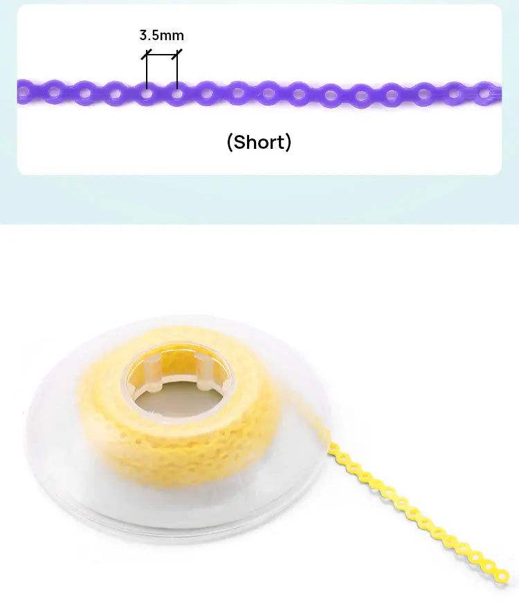 15Feet/ Pcs Dental Orthodontic Spool Elastic Rubber Band Power Chains Tie High Strength Ultra Power Chains