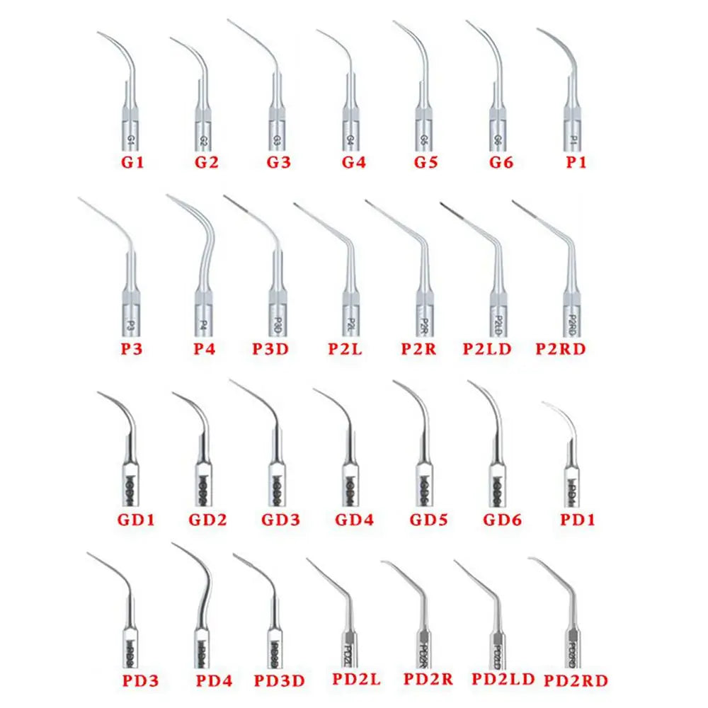 JUMTOP 5Pcs Dental Ultrasonic Scaler Tips Cavity Preparat Endodontics Treatment Scaling Tip Dentistry Tools