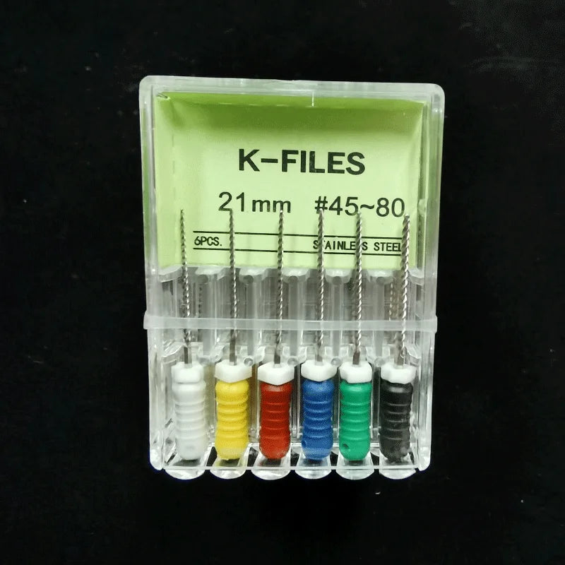 Dental Tools Root Cannal Endo K File 21mm 25mm 31mm Stainless Steel Endodontic Instruments Dentist Dentistry Odontologia