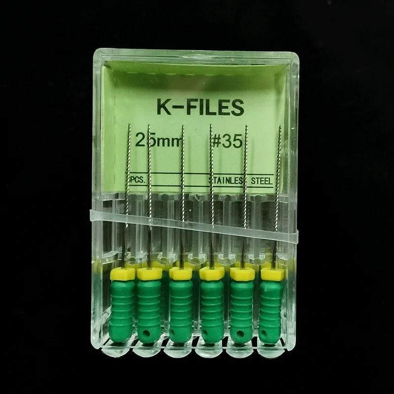 Dental Tools Root Cannal Endo K File 21mm 25mm 31mm Stainless Steel Endodontic Instruments Dentist Dentistry Odontologia