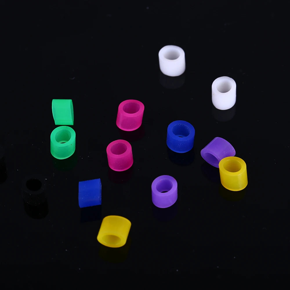 160Pcs Dental Code Rings Recognition Circle Colorful Ring Silicone Fit All Hand Instrument Marker Distinction Circle