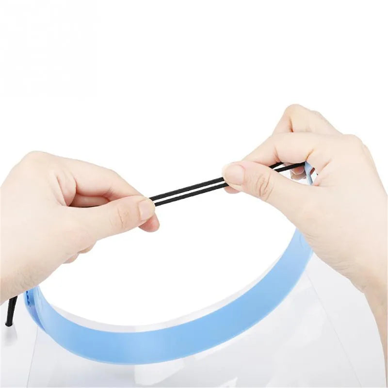 Dental Protective Face Dental Face Shield with 10pcs Detachable Face Shield Anti-Fog Dustproof Replacement Covers Dentist Tools