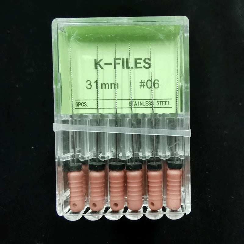 Dental Tools Root Cannal Endo K File 21mm 25mm 31mm Stainless Steel Endodontic Instruments Dentist Dentistry Odontologia