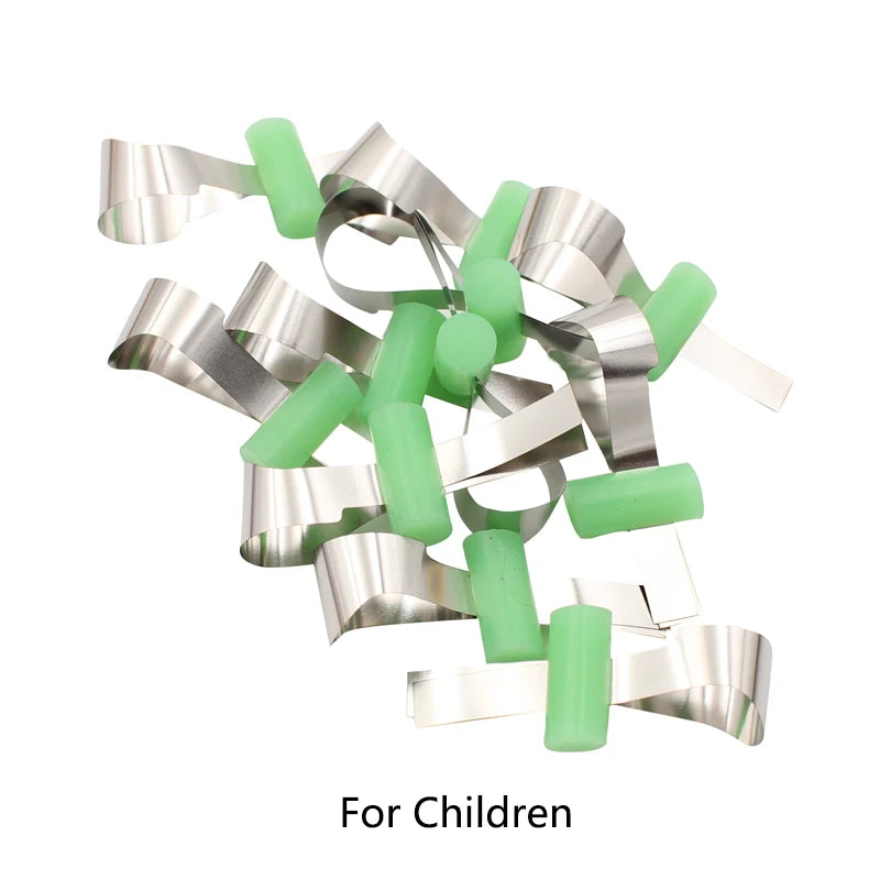 Dental20/50pcs Dental Forming Sheet Orthodontic Sectional Contoured Metal Matrice Dentistry Matrix Bands Retainerless Automatrix