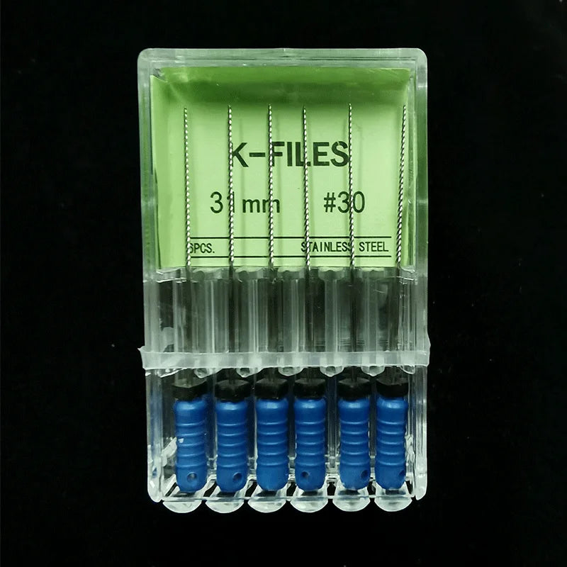 Dental Tools Root Cannal Endo K File 21mm 25mm 31mm Stainless Steel Endodontic Instruments Dentist Dentistry Odontologia