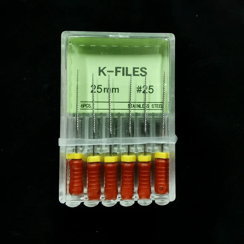 Dental Tools Root Cannal Endo K File 21mm 25mm 31mm Stainless Steel Endodontic Instruments Dentist Dentistry Odontologia