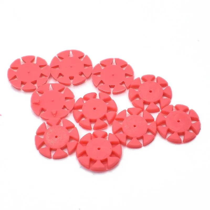 100pcs Dental Endo Files Stopper Flower Disinfection Marking Circle Dental Ring Counters For  Endodontics Files Dentistry