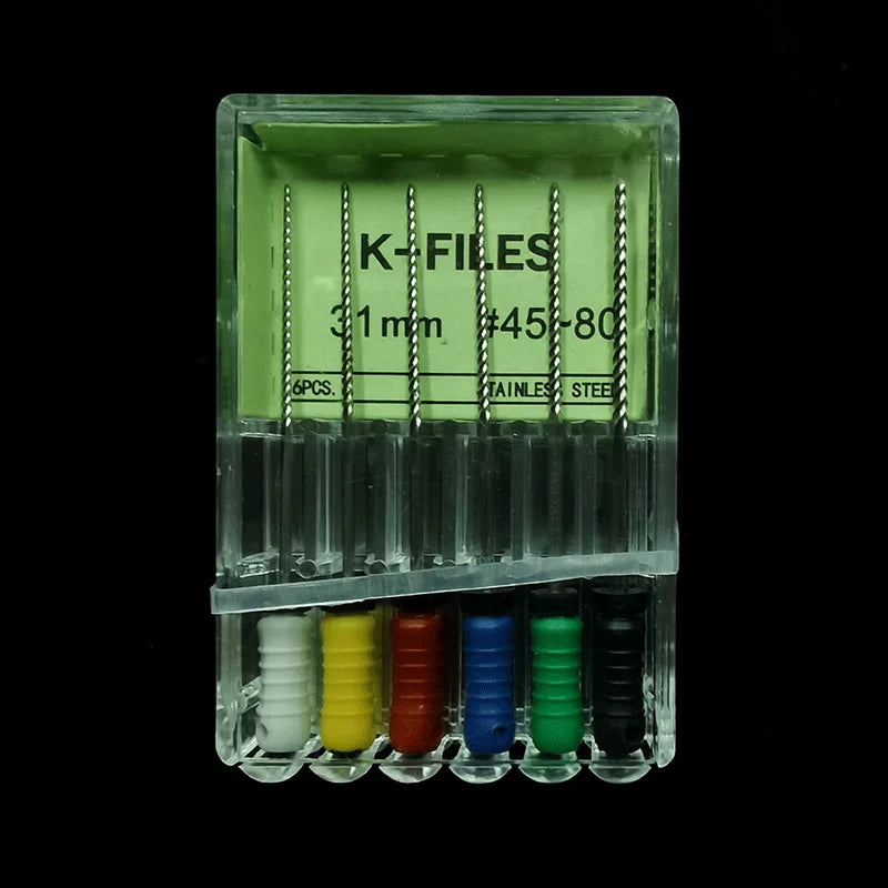 Dental Tools Root Cannal Endo K File 21mm 25mm 31mm Stainless Steel Endodontic Instruments Dentist Dentistry Odontologia