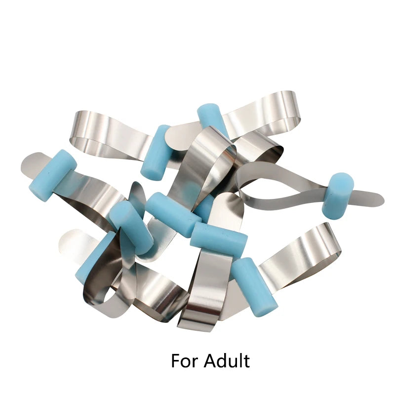 Dental20/50pcs Dental Forming Sheet Orthodontic Sectional Contoured Metal Matrice Dentistry Matrix Bands Retainerless Automatrix