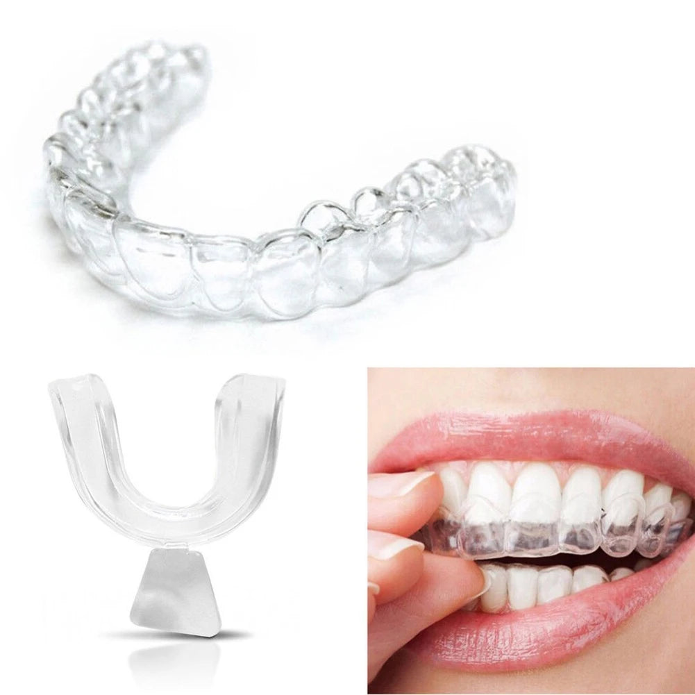 4-8PCS Anti Snoring Bruxism Sleeping Mouth Guard Tray Stop Teeth Grinding Sleep Aid Night Guard Gum Shield Mouth Health Care