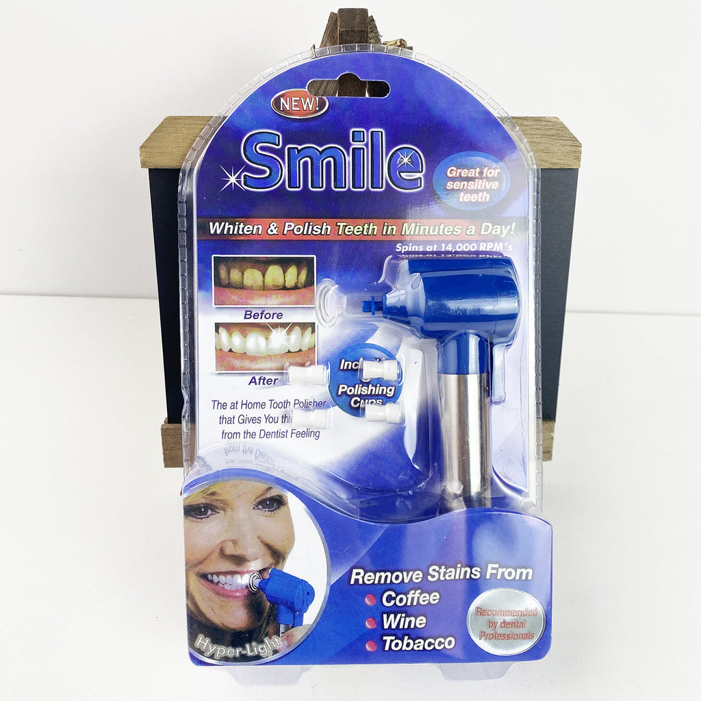 Dental Tooth Polishing Whitening Polisher Blue Color Oral Cleaning Powered Electric Teeth Whitener Stain Remover Fast Rotary