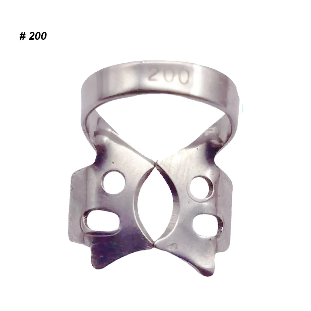 1Pc Dental Rubber Dam Clamps Endodontic Restorative Barrier Clips Stainless Steel Frame Holder for Molar Teeth Dentist Material