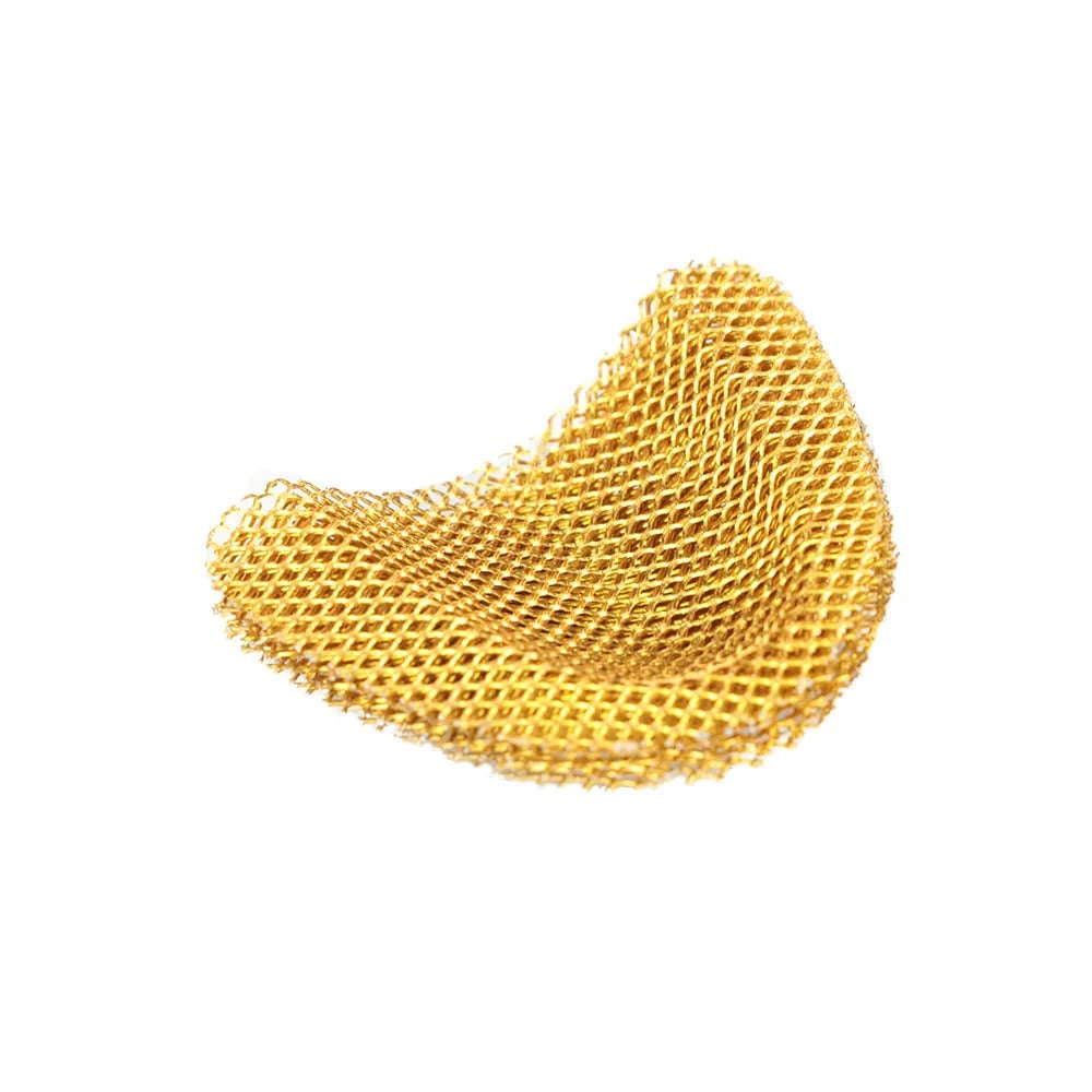 20Pcs Dental Metal Palatal Golden Reinforcement Mesh For Acrylic Partial Denture Upper Lower Dentistry Dentists Materials