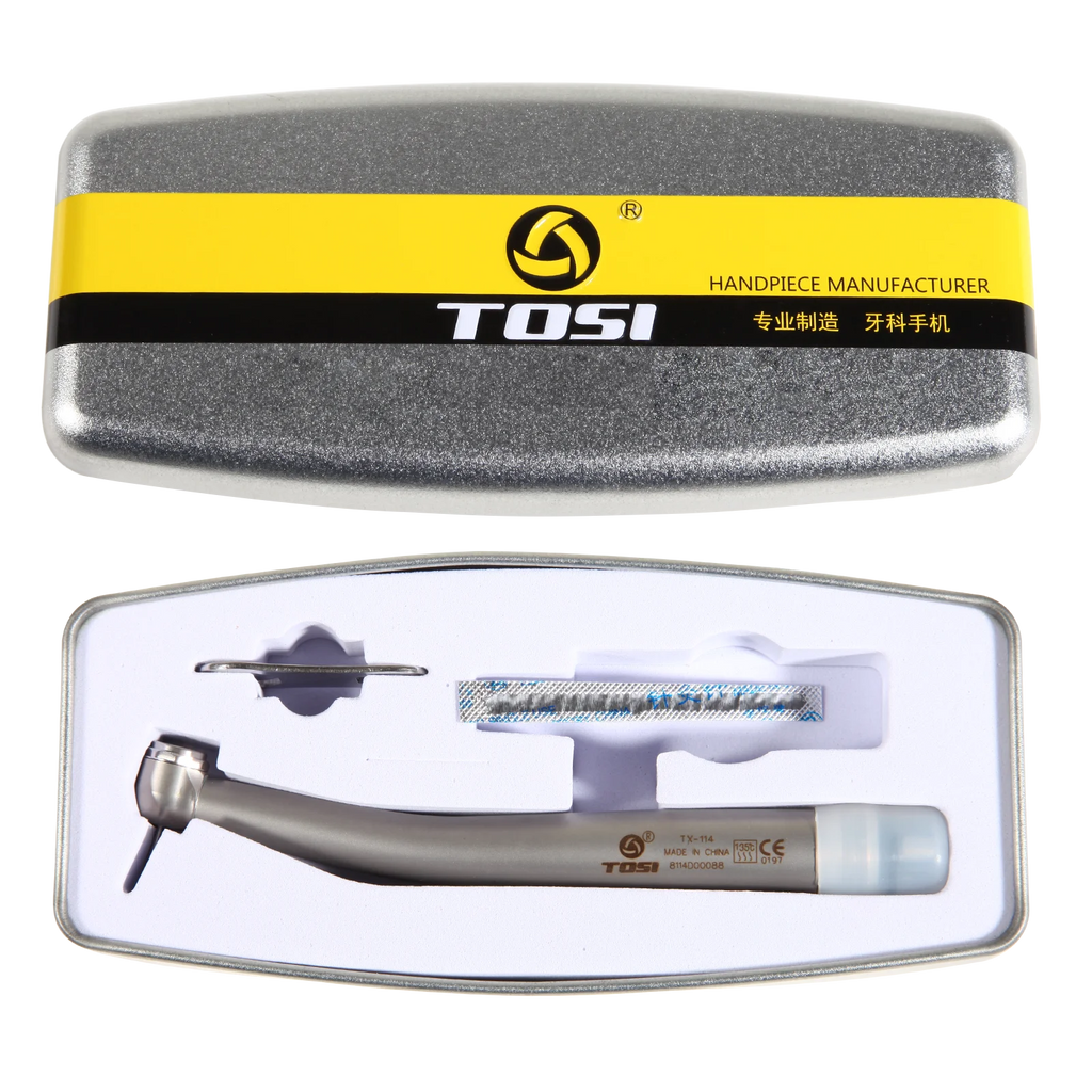 TOSI Dental High Speed Handpiece 3-Spray Turbine 4Holes Stainless Steel NSK Style