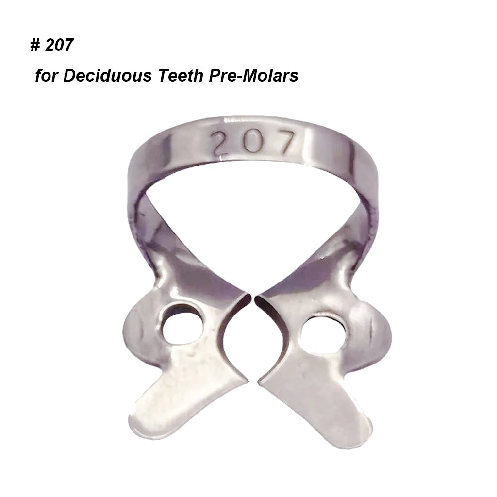 1Pc Dental Rubber Dam Clamps Endodontic Restorative Barrier Clips Stainless Steel Frame Holder for Molar Teeth Dentist Material