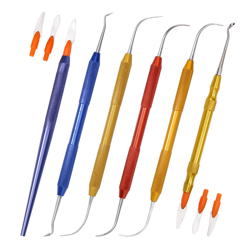 1pc Dentist Sculpture Knife Stainless Steel Versatile Teeth Wax Carving Tool Plaster Spatula Knife Blade Dentistry Instruments