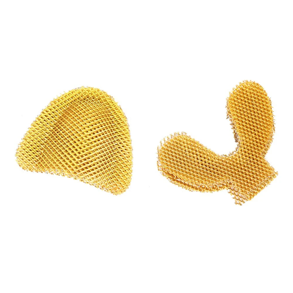 20Pcs Dental Metal Palatal Golden Reinforcement Mesh For Acrylic Partial Denture Upper Lower Dentistry Dentists Materials