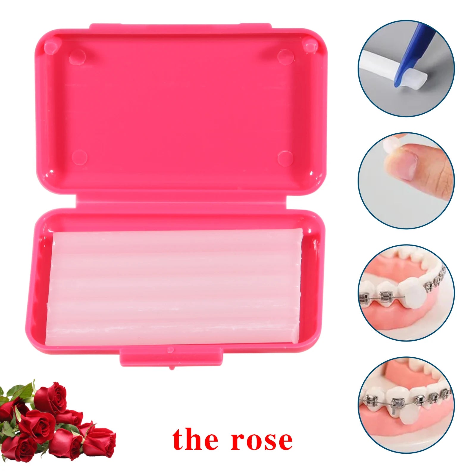 10Packs Dental Orthodontic Relief Wax for Bracket Patient Relief Protect Lips and Gums Irritation Fruit 10 Scents