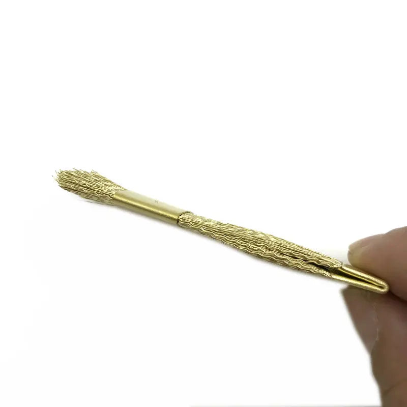 1pc Dental Drill Bit Cleaning Brush Portable Electric Manicure Drills Copper Wire Drill Brush Cleaner Nail Drill Bit Clean Tool