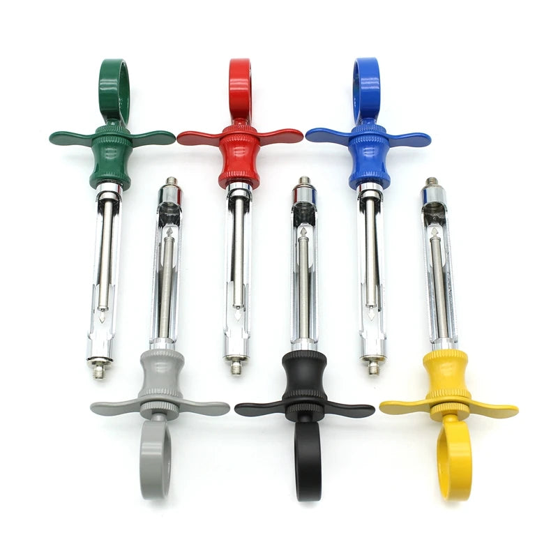 1pcs Dental Stainless Steel Syringe Anesthesia Aspirating Syringe Dentist Injector Tool Dentistry Surgical Instrument 6 colors