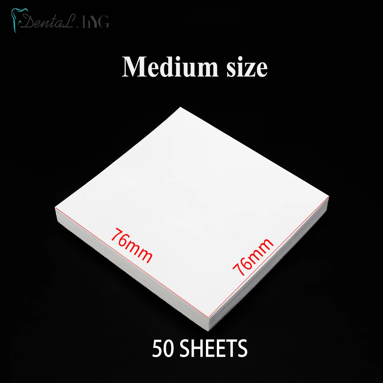 50Sheets/Pack Dental Disposable Mixing Paper Denture Laboratory Dentistry Tools Cement Powder Pad Dentist Material L/M/S
