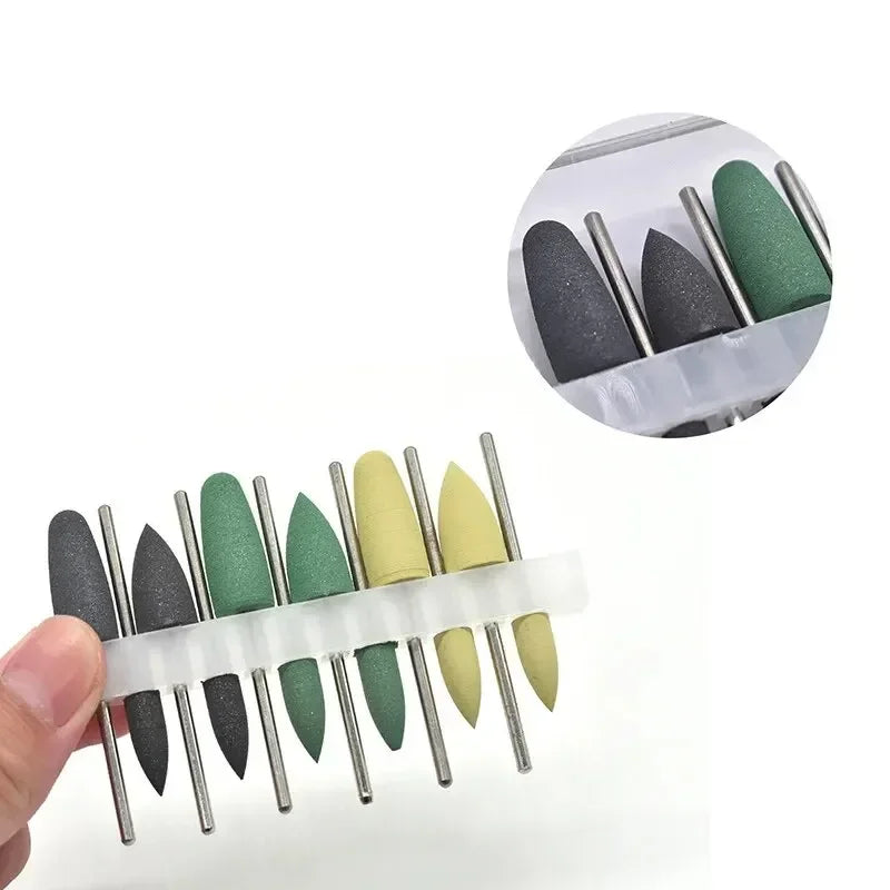 12pcs/SET Dental Resin Base Hidden Denture Polishing Kits for Low Speed Contra Angle Handpiece Dentistry Tools HP0412
