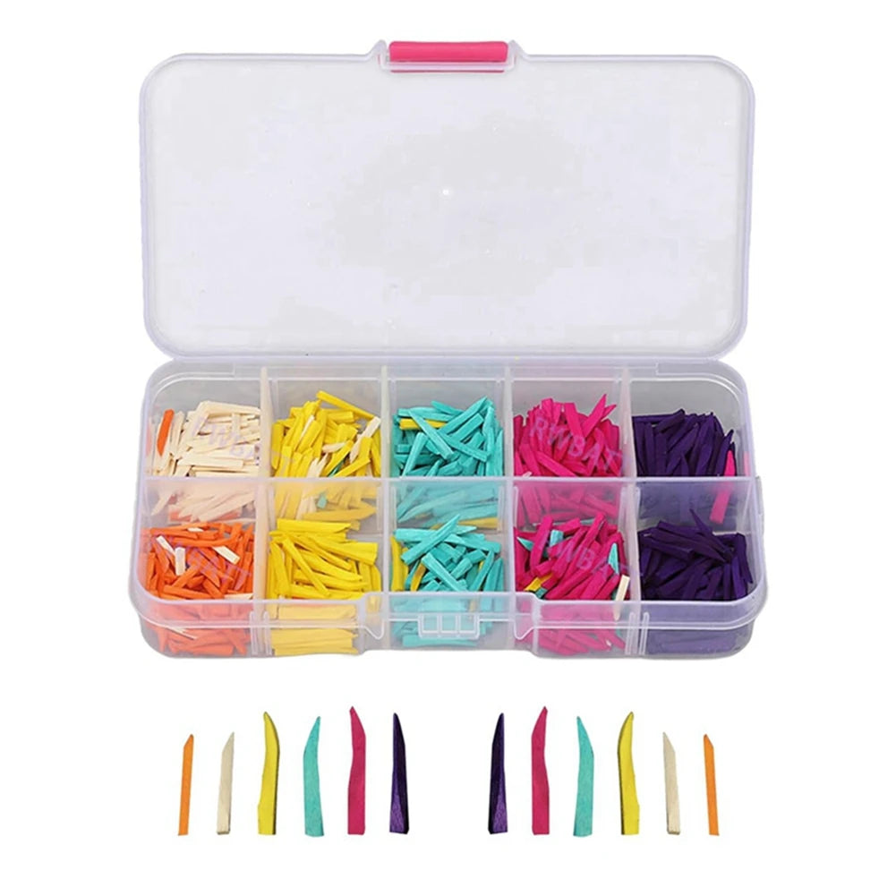 240/300/600Pcs Dental Wooden Wedges, Colorful Wood Dental Matrix Wedges Space Wedge, Disposable Fixing Materials
