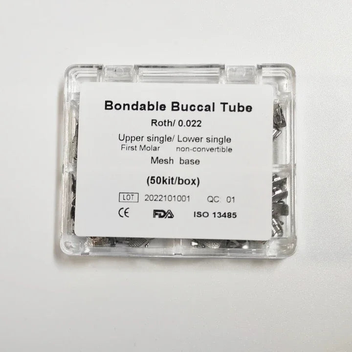 20/50Kits 80/200Pcs Mesh Base 0.022 1St /2nd Orthodontics Roth/MBT Convertible/ Non-Convertible Buccal Tube