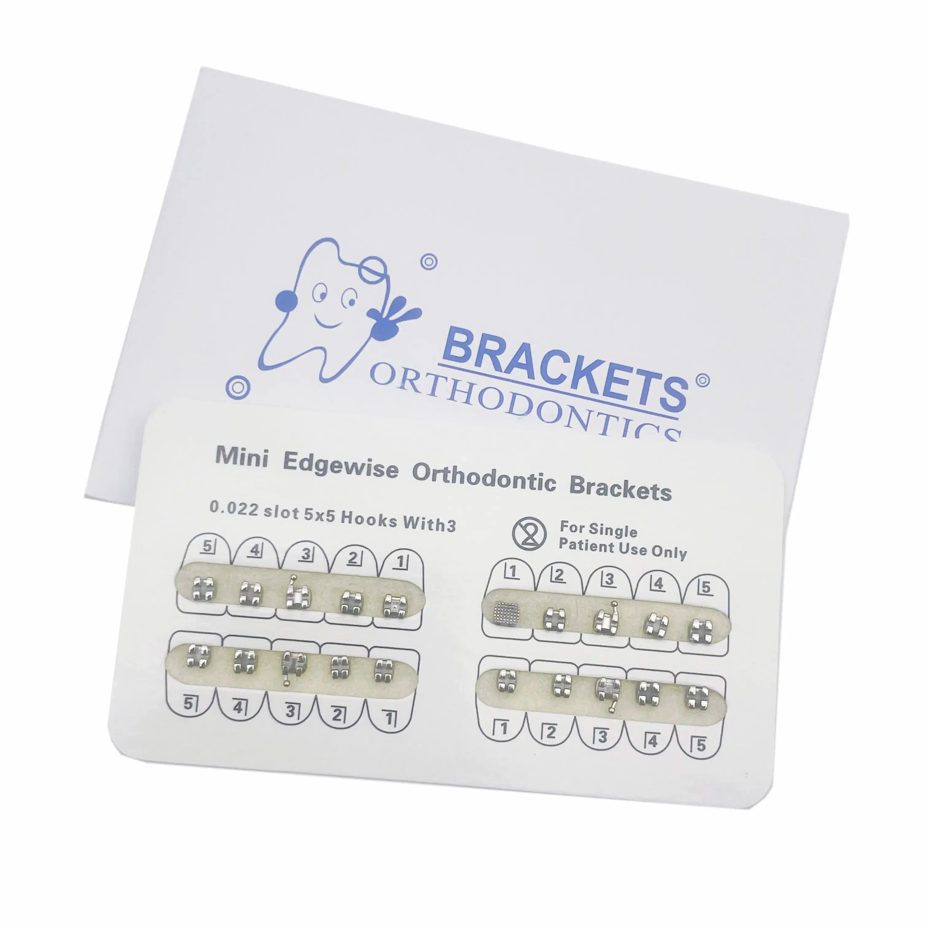Dental Orthodontic Metal Braces Bracket Mini Roth/MBT/Edgewise 022 Hooks 345 Dental Bracket Dentist Product