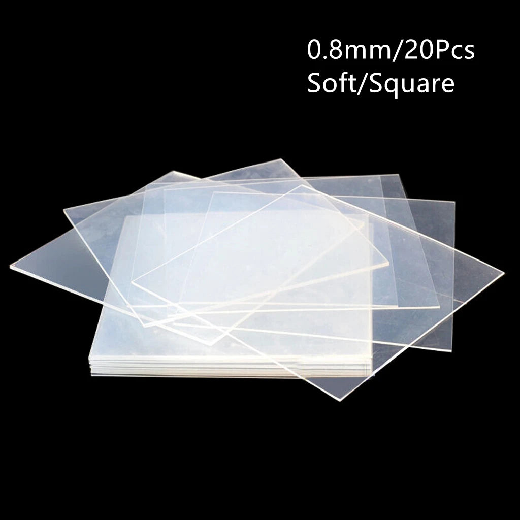 Dental Vacuum Forming Sheets Lab Splint Thermoforming Materials Hard Soft Orthodontic Retainer Slice Square 0.6/0.8/1.0/1.5mm