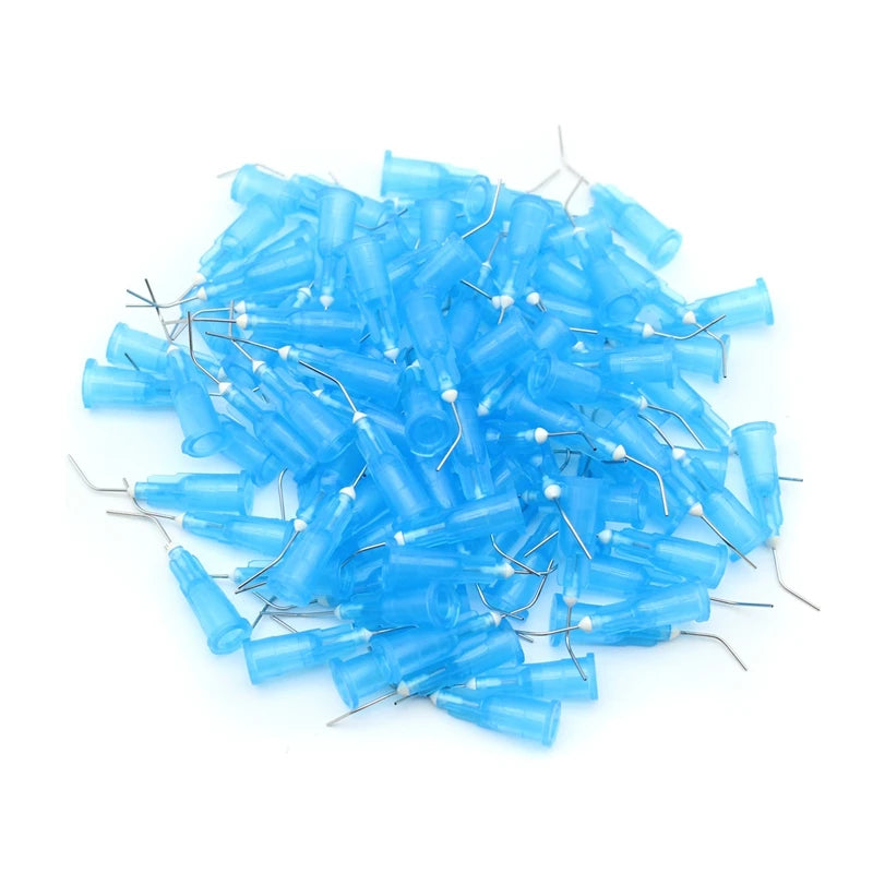 100pcs Needle Tips Dentistry Resin Acid Reagent Delievery Syringe Tip Dental Tooth Cleaning Oral Care Odontologia Probent