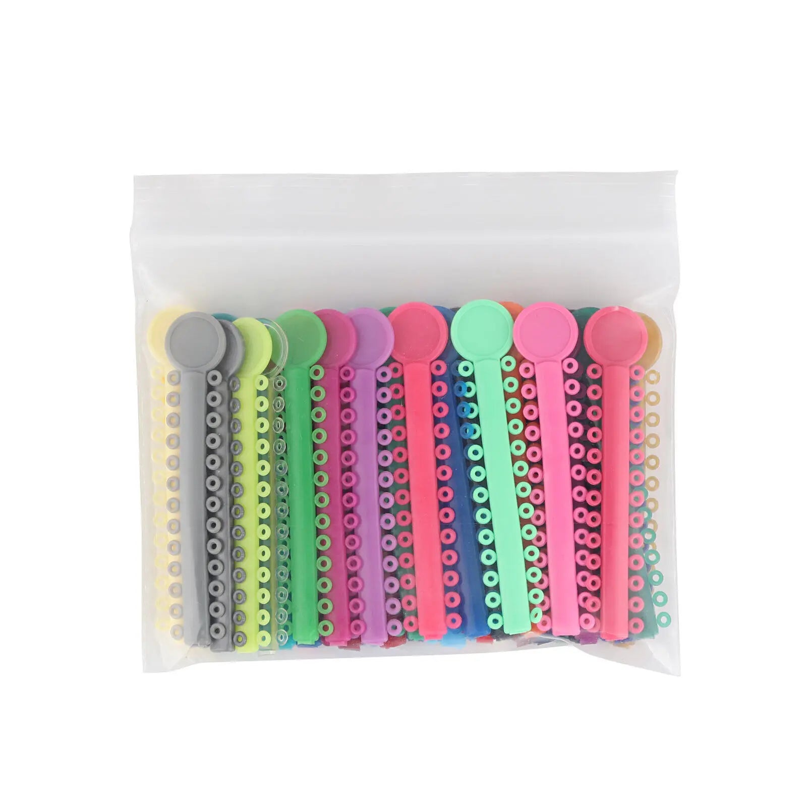 40Sticks=1040PCS Dental Orthodontic Elastic Ligature Ties Bands Ring for teeth Braces Dentist Ligating Gun Placer Tool Ortho