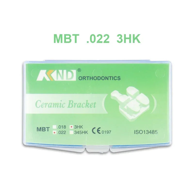 VVDental Dental Orthodontic Ceramic Brackets Roth MBT 345 Hooks Monoblock for Braces Teeth Alignment Material for Dentistry