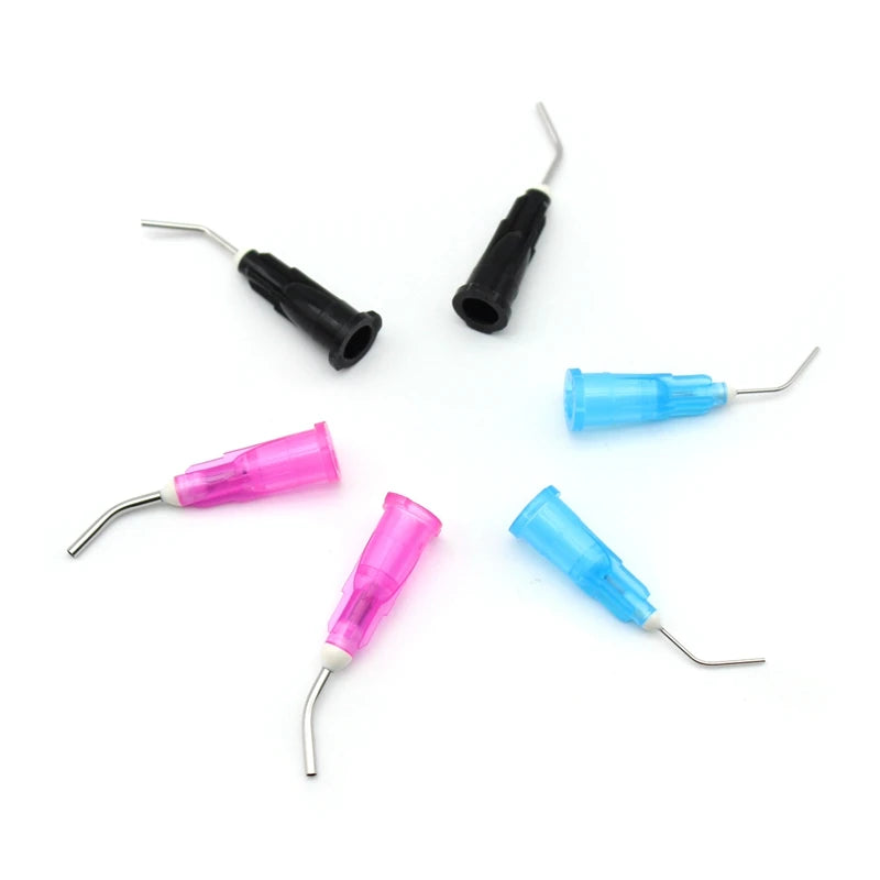 100pcs Needle Tips Dentistry Resin Acid Reagent Delievery Syringe Tip Dental Tooth Cleaning Oral Care Odontologia Probent