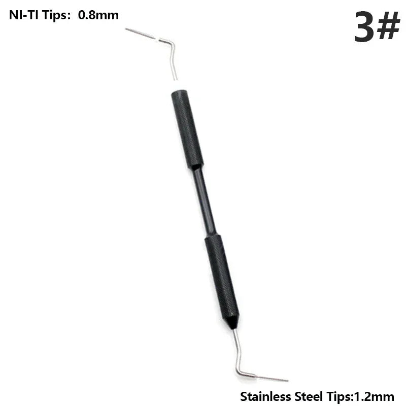 Dental Endodontic Hand Plugger Tip Instrument for Vertical Condensation Root Canal Filling and Obturation Presser Tool
