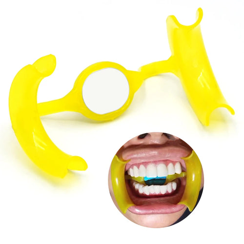 10/20Pcs M Type Mouth Opener With Mirror Cheek Lip Retractor Expanders For Orthodontic Teeth Whitening Oral Care Dentist Tools