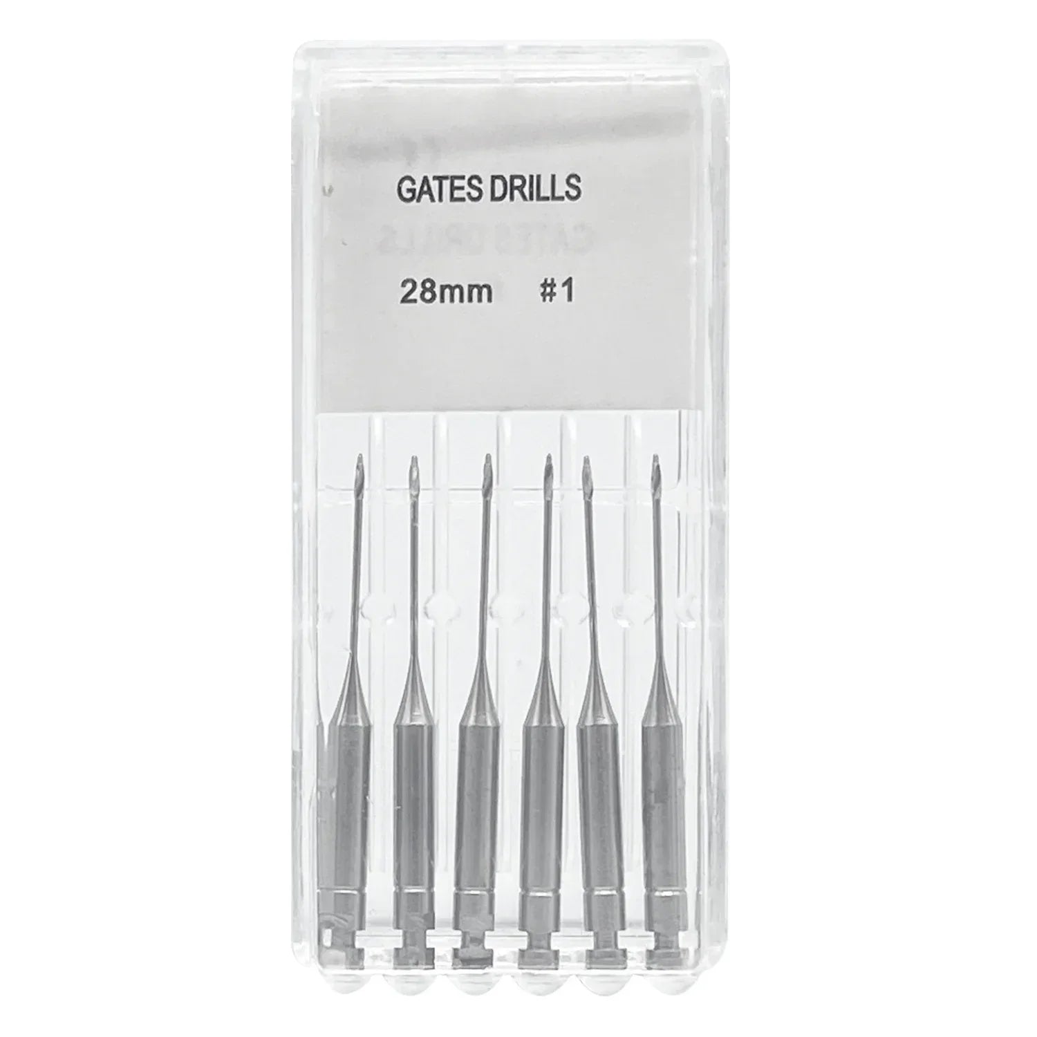6Pcs/Pack Dental Endodontic Peeso Reamer Gates Drill Glidden Rotary 28mm 32mm Engine Use Stainless Steel Endo Files #1-6 Dentist